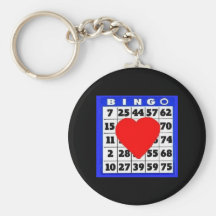 Bingo-Card with Heart Keychain