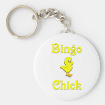 Bingo Chick Keychain