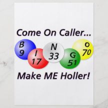 Bingo! Come on Caller, Make ME Holler! Personalized Flyer