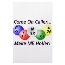 Bingo! Come on Caller, Make ME Holler! Stationery Design