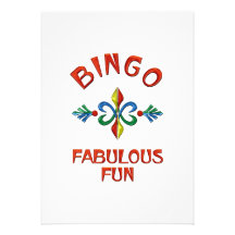 Bingo Fabulous Fun Invitations