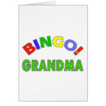 Bingo Grandma Greeting Cards