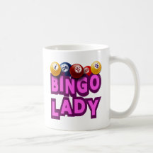 BINGO LADY COFFEE MUGS