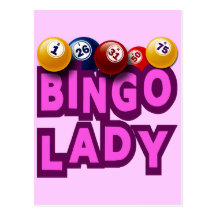 BINGO LADY POST CARDS