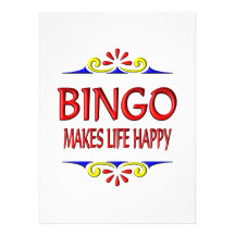 Bingo Makes Life Happy Custom Invites