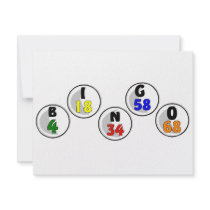 Bingo Numbers Custom Invite