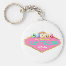 BINGO PLAYER PINK Keychain
