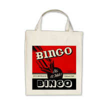 Bingo Players Bag Retro Style Bingo Totes Tote Bag