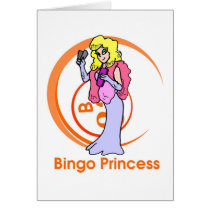 Bingo Princess - open message Greeting Cards