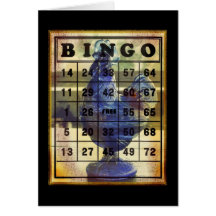 Bingo Rooster Greeting Cards