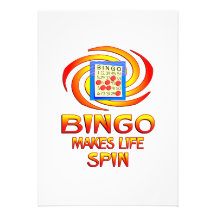 Bingo Spins Personalized Invitation