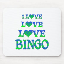 Bingo-test d'amour d'amour tapis de souris