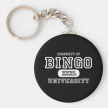 Bingo Univeristy Dark Key Chains