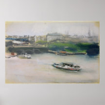 Binnenalster with the Lombardsbrucke Posters