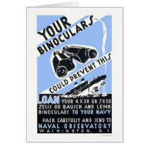 Binoculars Could Prevent This - WPA Cards