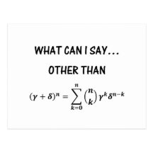 Binomial Theorem Postcard
