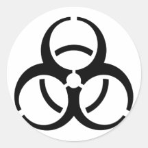Bio Hazard Icon! Round Stickers