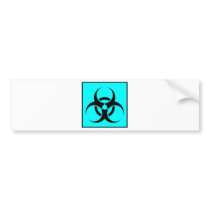 Bio Hazard or Biohazard Sign Symbol Warning Blue