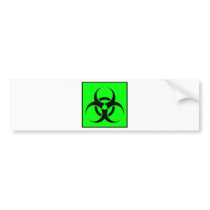 Bio Hazard or Biohazard Sign Symbol Warning Green