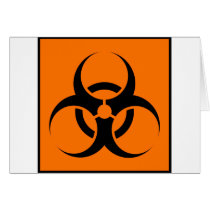 Bio Hazard or Biohazard Sign Symbol Warning Orange