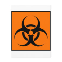Bio Hazard or Biohazard Sign Symbol Warning Orange
