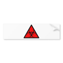 Bio Hazard or Biohazard Sign Symbol Warning Red