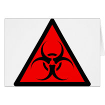 Bio Hazard or Biohazard Sign Symbol Warning Red