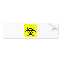 Bio Hazard or Biohazard Sign Symbol Warning Yellow