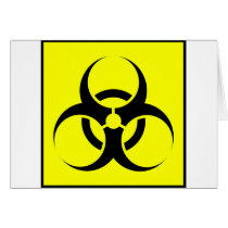 Bio Hazard or Biohazard Sign Symbol Warning Yellow