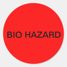 BIO HAZARD Stickers