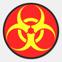 BIO HAZARD STICKERS