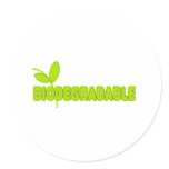 Biodegradable stickers