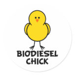 Biodiesel Chick Stickers