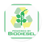 BioDiesel Round Stickers