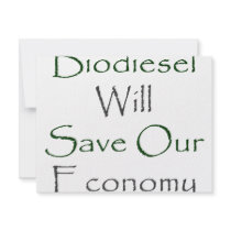 Biodiesel Will Save Our Economy Personalized Invitations