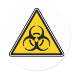 Biohazard 02 round stickers