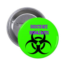 Biohazard, Bioscience Biohazards Pinback Button
