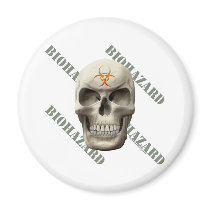 Biohazard Evil Skull Magnet