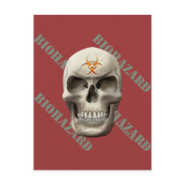 Biohazard Evil Skull Post Card