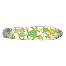 Biohazard flowery skate decks