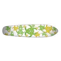 Biohazard flowery skate decks