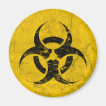 Biohazard Grunge Customizable Refrigerator Magnet