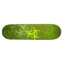 Biohazard (jungle green) skate board decks