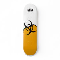 Biohazard orange skate deck