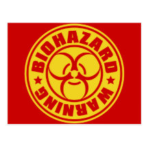 BIOHAZARD POSTCARD