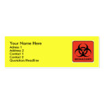 Biohazard Profile Card Business Card Templates