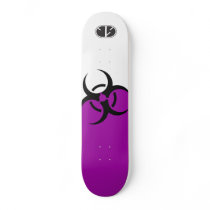 Biohazard purple skateboard