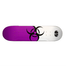 Biohazard purple skateboard