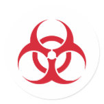 Biohazard stickers