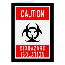 Biohazard Symbol Greeting Cards